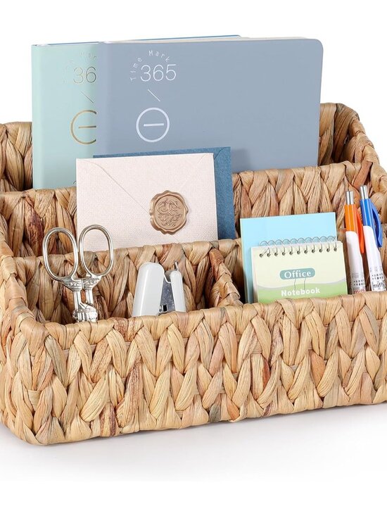 Other - Natural Farmhouse Desk Organizers and Storage, Large Countertop Mail Holder, Tab